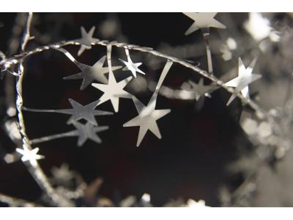 silver and black decorations