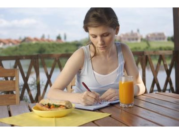 Track what you eat in a food journal.