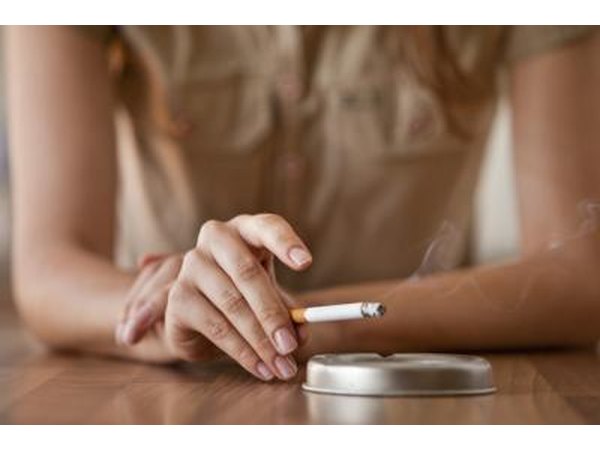 Woman with cigarette