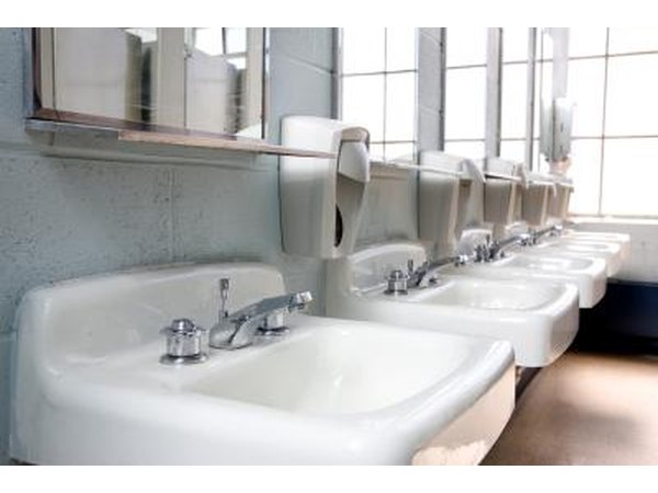 A person who has staph and does not wash her hands spreads the staph germs to everything she touches, including public restrooms.