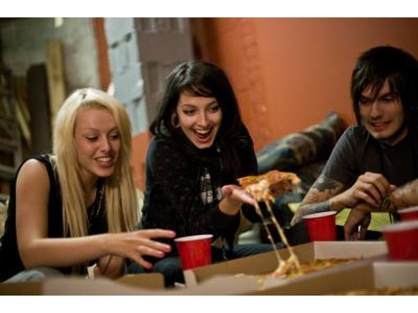 No pajama party would be complete without cheesy, delicious pizza.