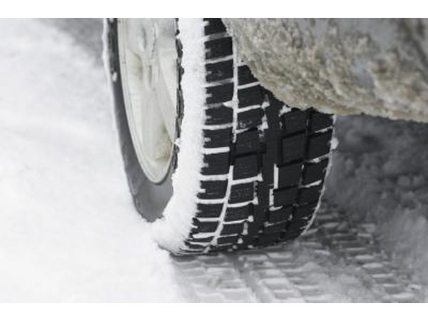 Snow and icy conditions are taken into consideration when determining speed.