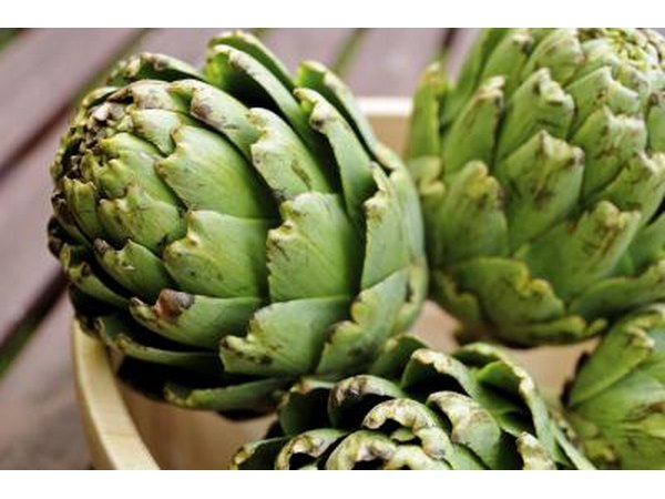 Basket of artichokes