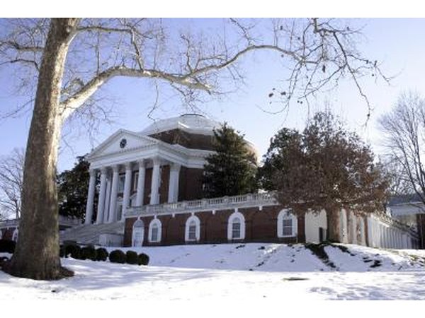 University of Virginia Rotunda in the winter