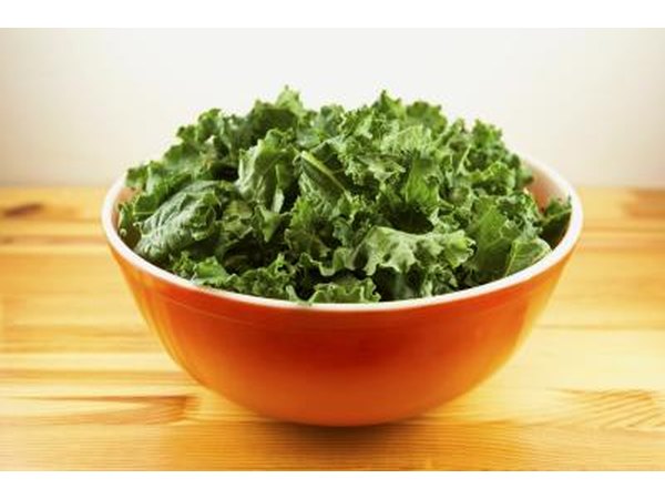 Kale is high in calcium.