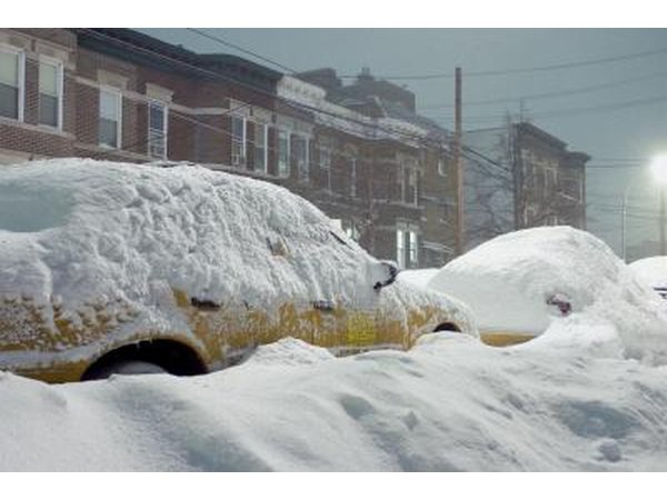 Blizzards make it difficult for people to see long distances.