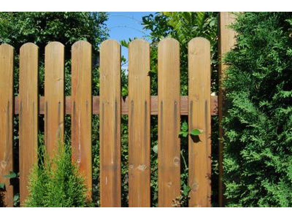 Wood fence