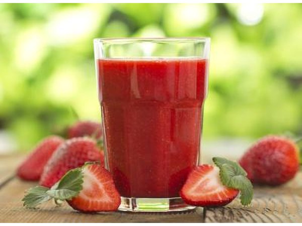 Fresh strawberry smoothie