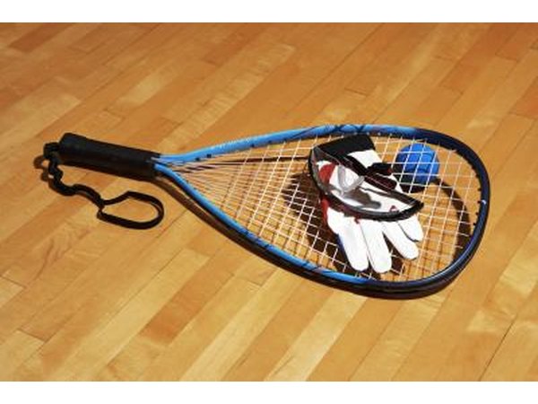 Racquetball racket and balls