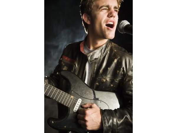 Find a picture of a favorite rock star's guitar.