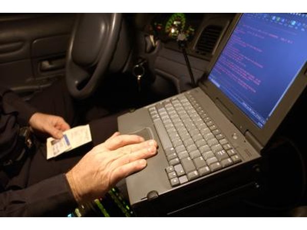Police officers can discover vehicle and registration information upon their initial search.
