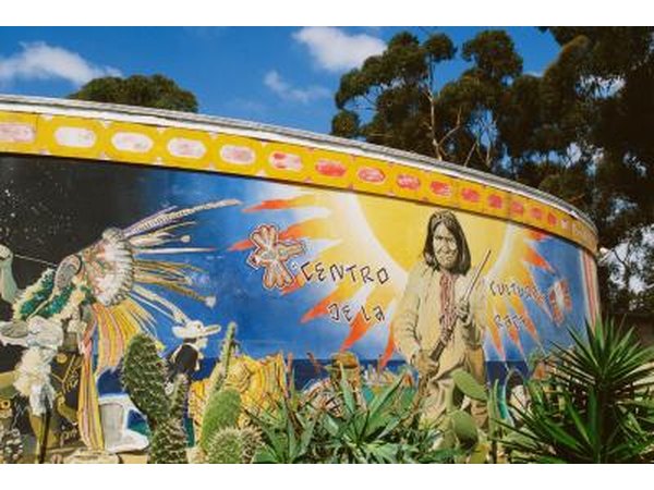 A colorful mural can help students showcase their spirit.