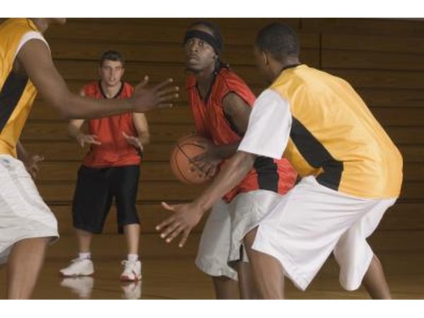 Basketball players.