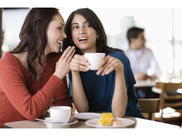 Women drinking coffee