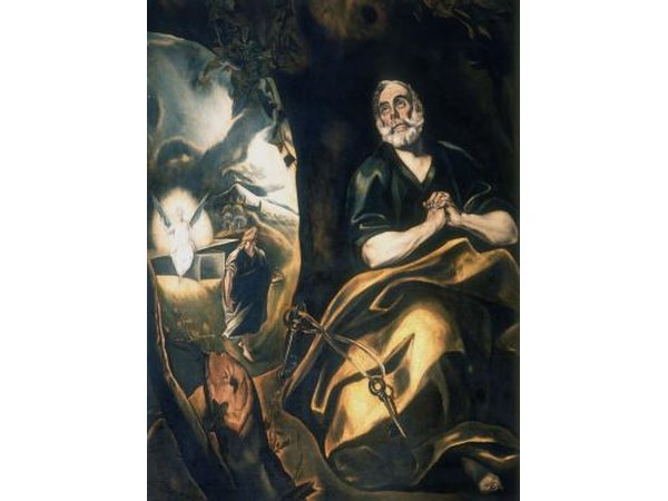 The face is the focal point of Christian Man Praying by El Greco (1541 - 1614).