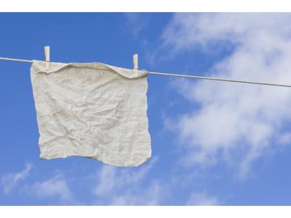 A twisted rag becomes a tool to apply paint for a textured faux pattern.
