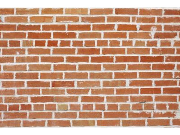 Red brick with white grout