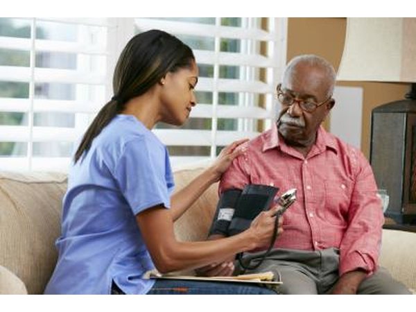 Blood pressure is measured in millimeters of mercury.