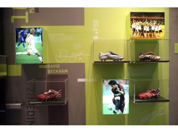 Adidas boots of champions showcase in Germany.