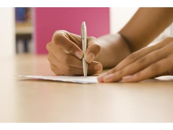 Place the letter in a self-addressed stamped envelope