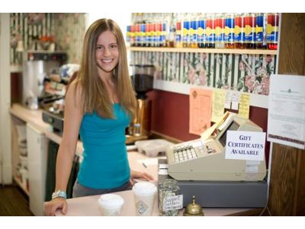 Cashiers are usually employed at minimum wage.