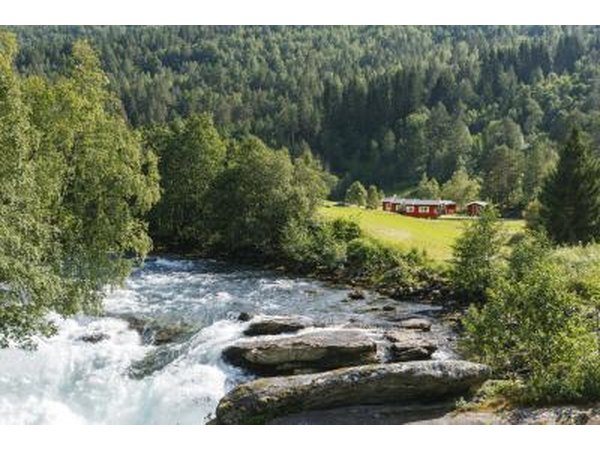 fast flowing river