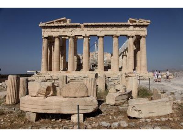 The Parthenon on the Acropolis in Athens, Greece