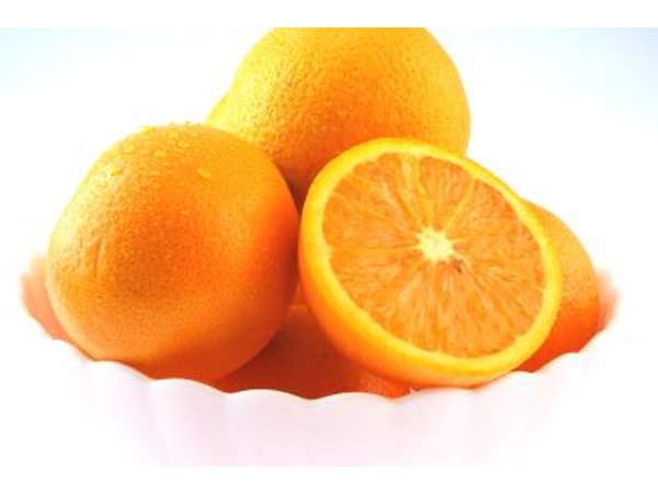 A bowl of calcium rich oranges.