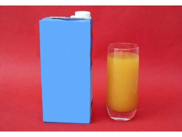 A cardboard food container