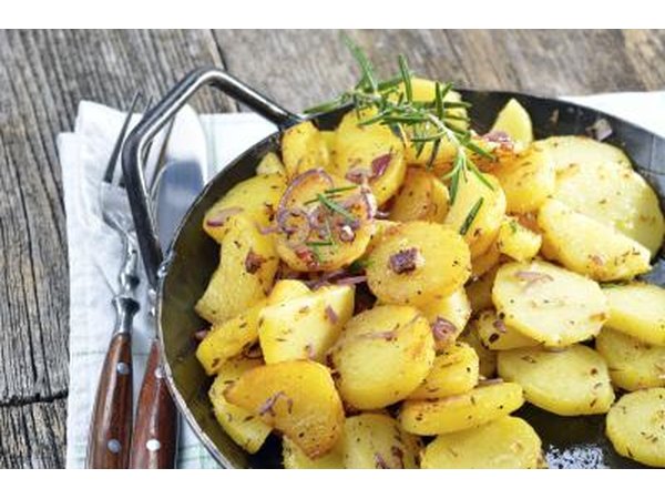 Potatoes made with caraway seeds.