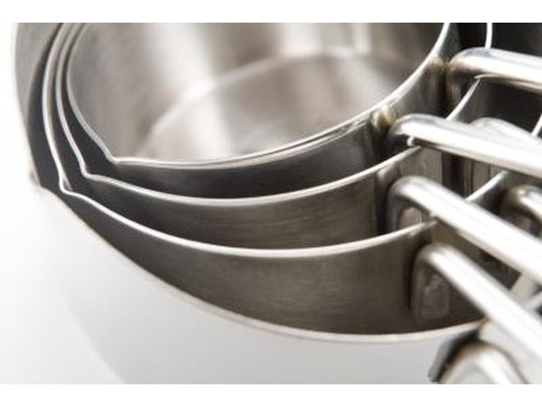 Stainless steel cookware.