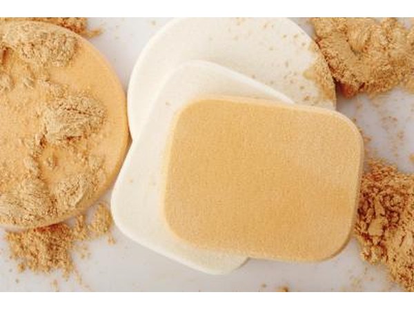 Make up sponges and powder.