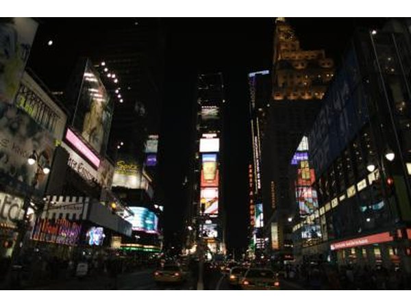 Visit Time Square while in New York City.