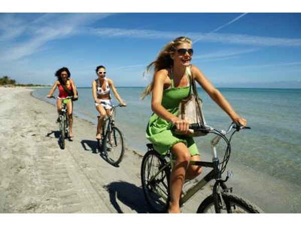 Have fun and reduce stress with exercise like bike riding.