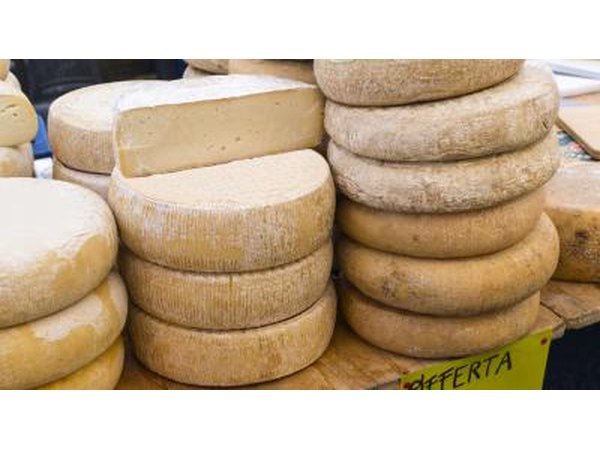 asiago cheese wheels
