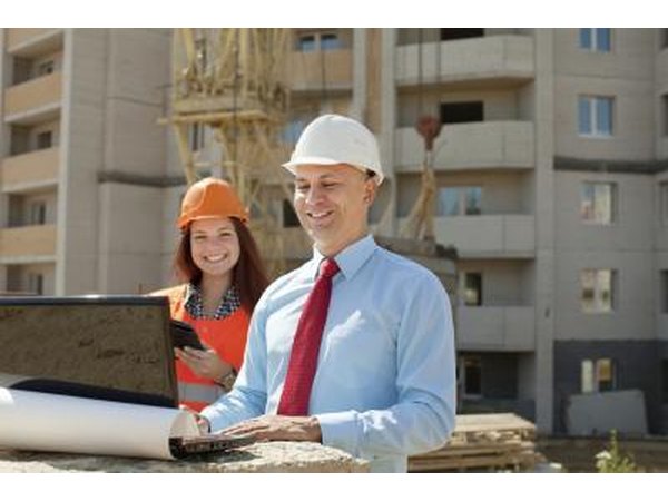 Engineer at a construction site