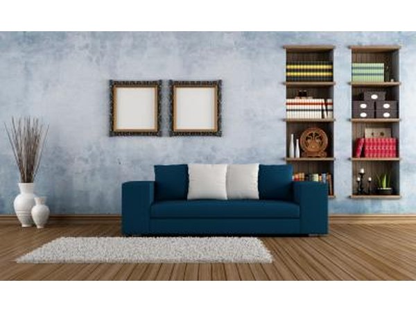 Two different shades of blue work well together.