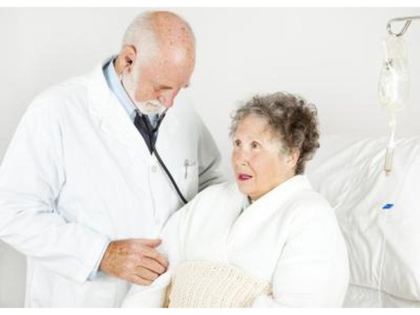 The doctor will ask you to breathe.