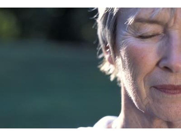 Wrinkled skin is a sign of aging.