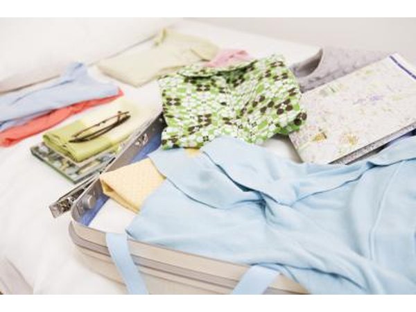 Close up image of clothing and valuables