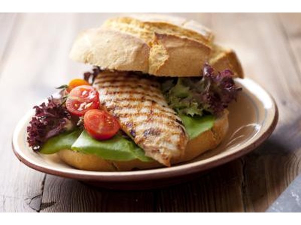 A grilled chicken sandwich.