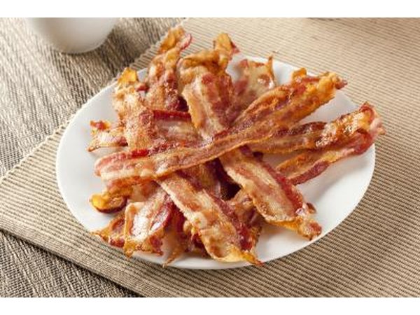 Meat, like bacon, is a significant source of fat in our diets.