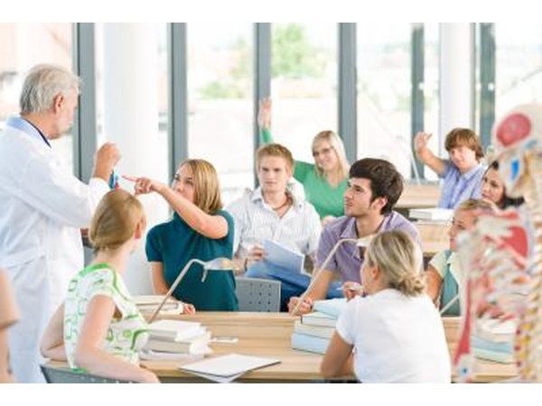 Medical students in classroom