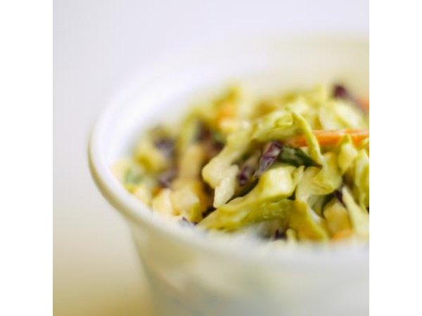 Coleslaw is an inexpensive side dish.