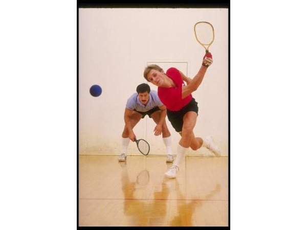 Men playing racquetball