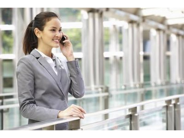 Paraprofessional woman on phone