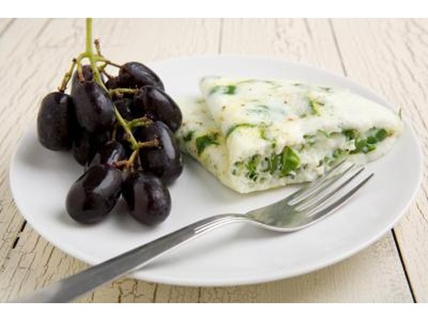 Egg white and spinach omelet
