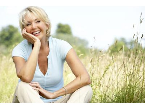 By menopause a woman has significantly less estrogen.
