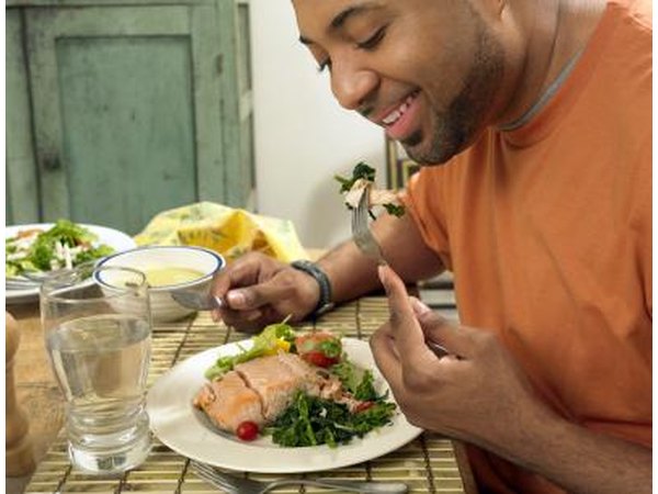 Eat smaller, low fat meals.