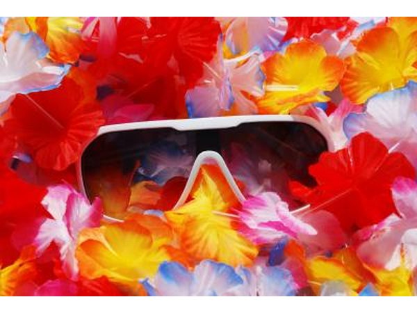 Sunglasses and lei